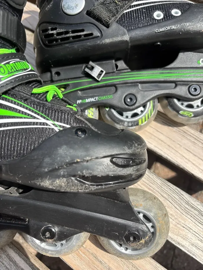 Patins à Roulettes Optimum - Taille Réglable 32 - 35 Idéaux pour Débuter ! - photo numéro 11
