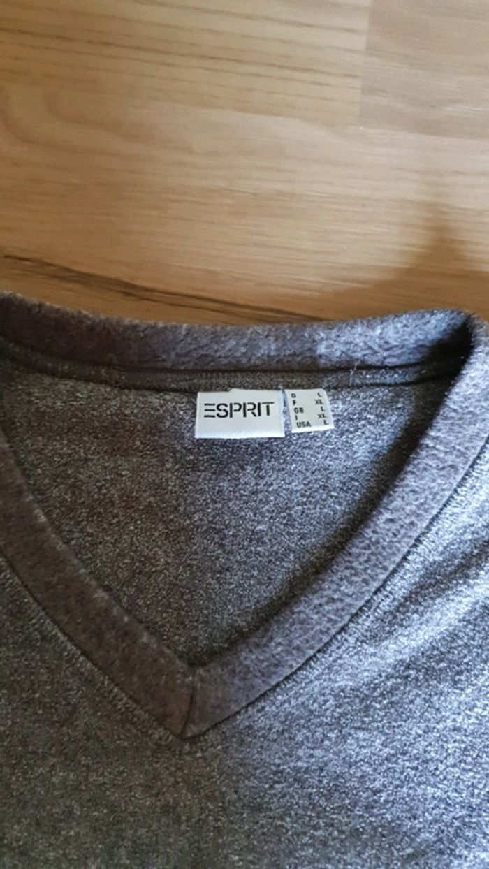 pull esprit taille l gris - photo numéro 3