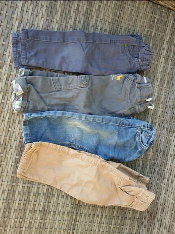 Lot de 4 pantalons jeans taille 18 mois Tape à l'œil, Z , Sergent Major