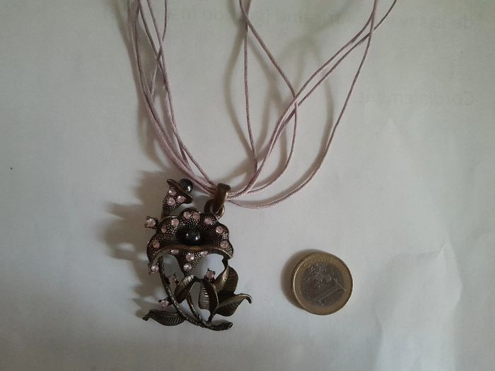 Sublime collier vintage fleur - photo numéro 2