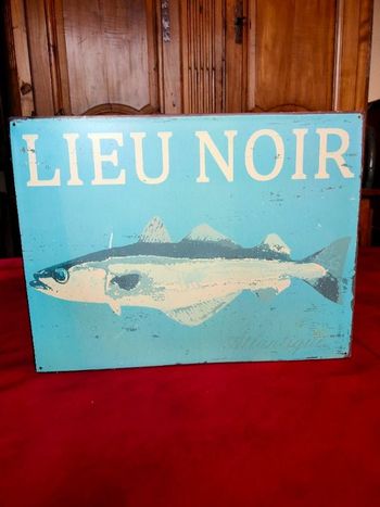 Plaque en métal ( lieu noir atlantique)
