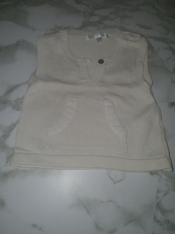 Pull sans manche 1 mois