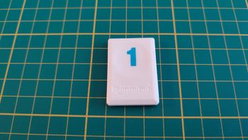 Tuile chiffre 1 un bleu pièce détachée L'original Rummikub chiffres M&M Ventures 2014 #E31