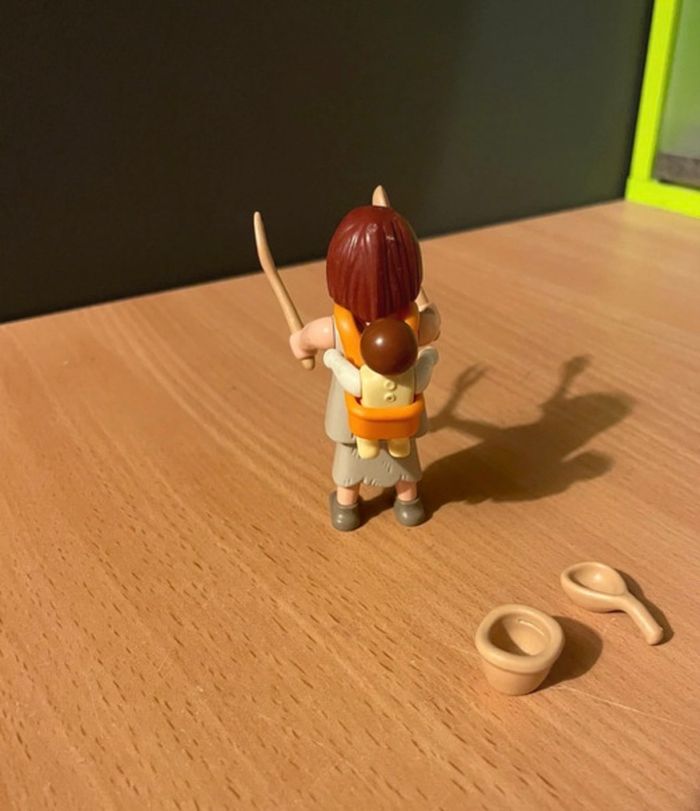 Lot Playmobil Femme préhistorique (n°10) Figures séries 1 N°5204 - photo numéro 3
