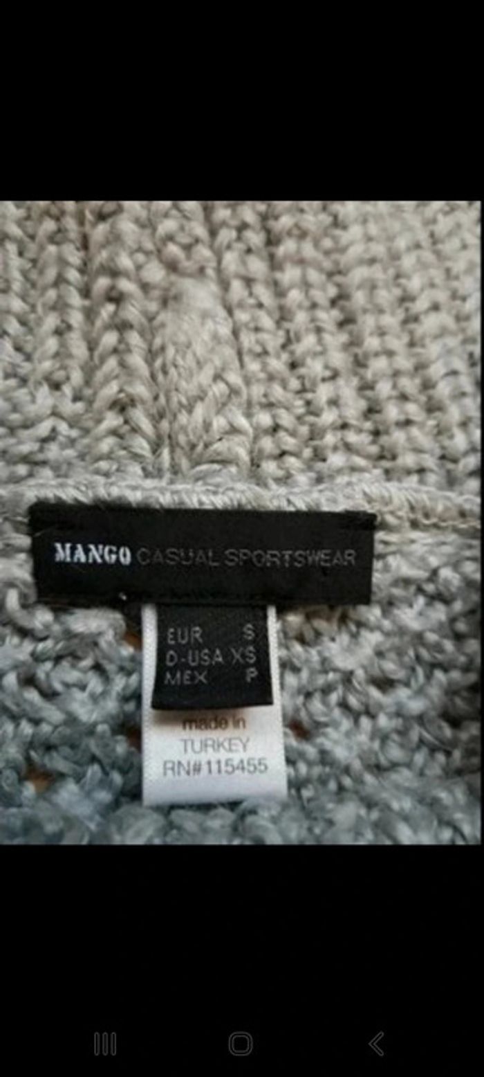 Beau pull gris Mango - photo numéro 4