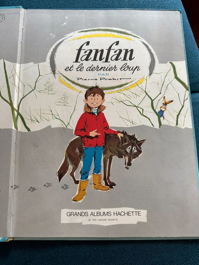 1966 Livre ancien Caroline et le dernier loup Pierre Probst auteur Caroline Grands albums Hachette - photo numéro 3