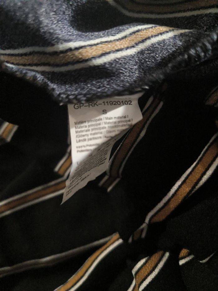 Pantalon léger noir à rayures marron Gérard Pasquier taille S - photo numéro 7