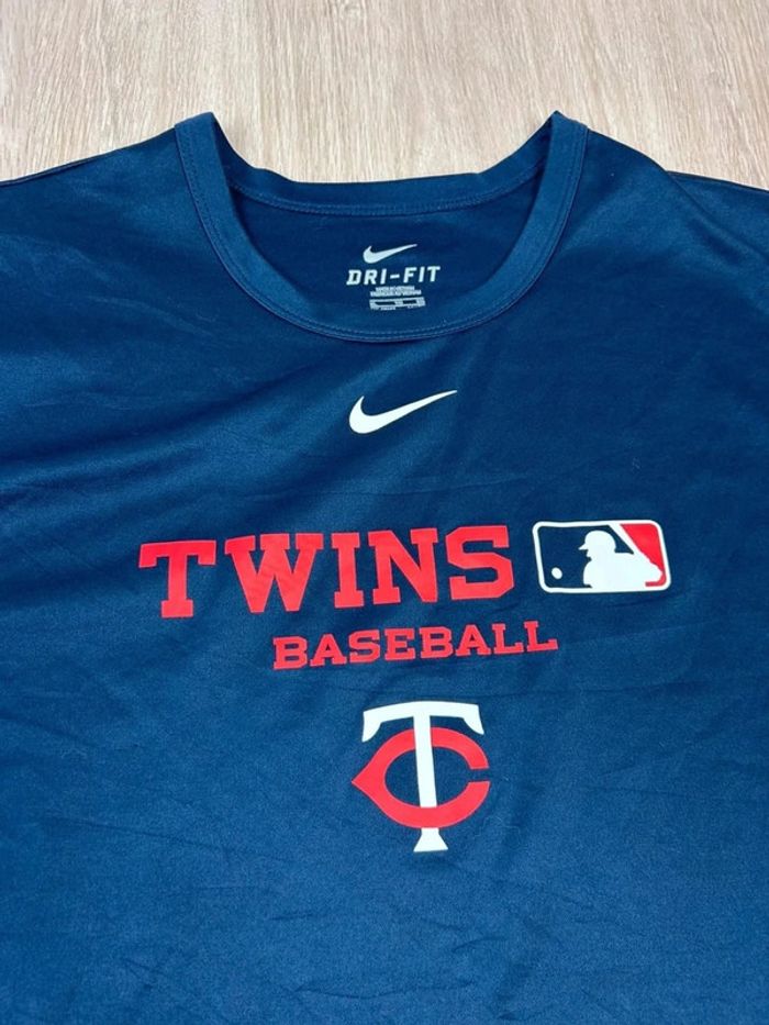 T-shirt MLB Minnesota Twins Dri-Fit Nike - Taille XL - photo numéro 8