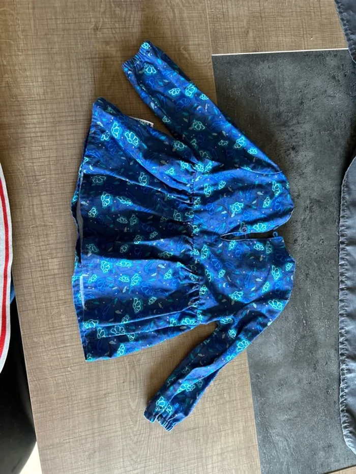 Blouse manches longues bébé fille, petit béguin, 12 mois - photo numéro 3
