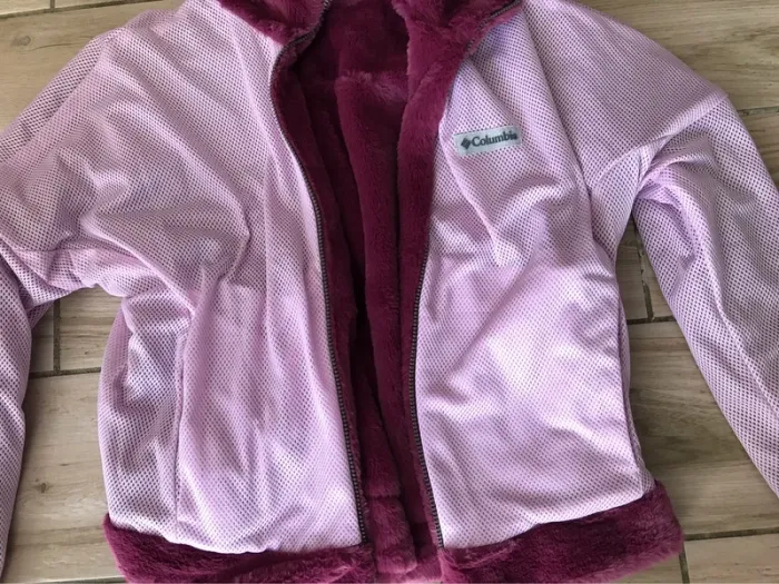 Veste fourrure réversible violette L Columbia - photo numéro 12