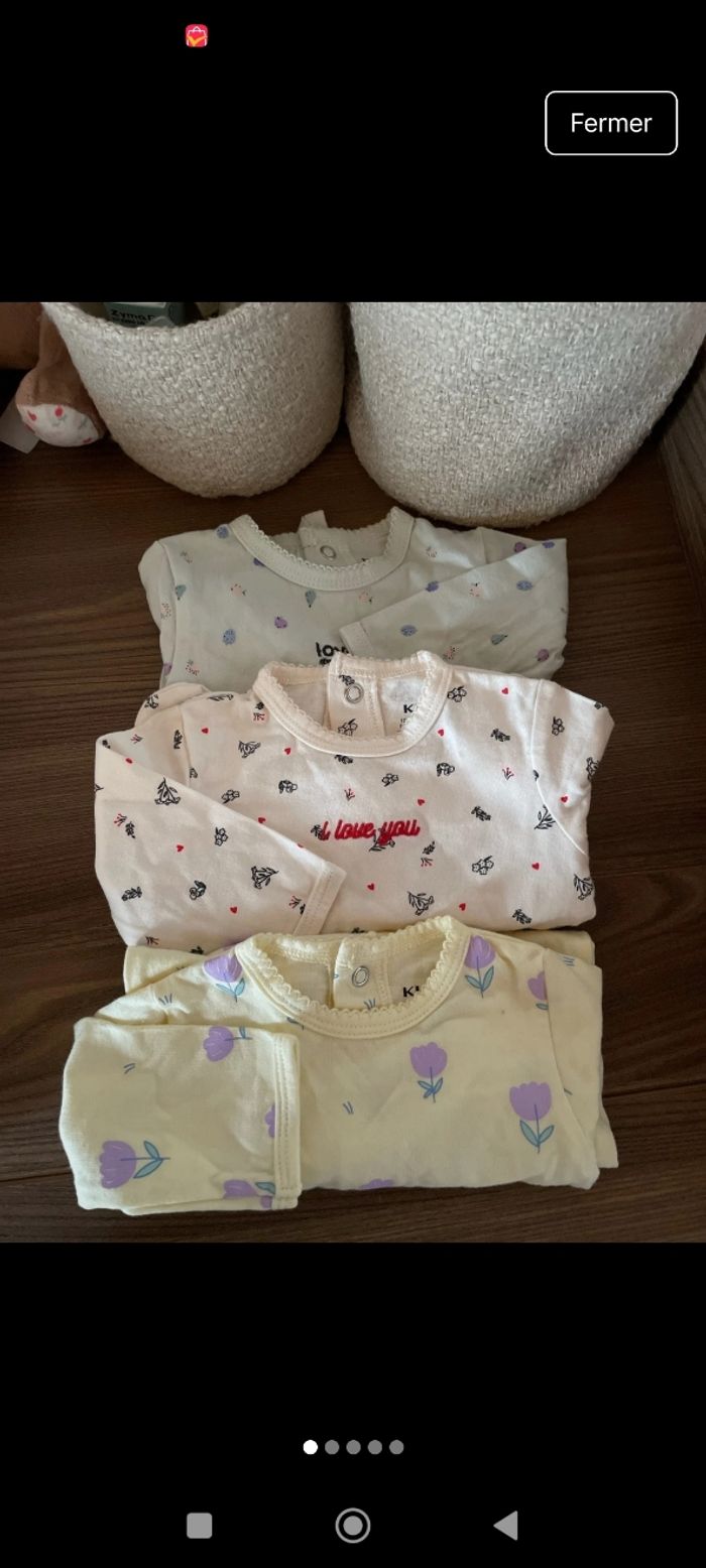 Lot trois pyjamas légers