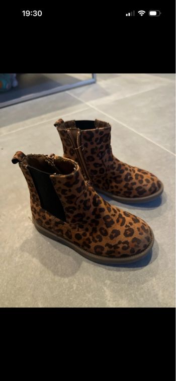 Bottines léopard taille 26 Kiabi
