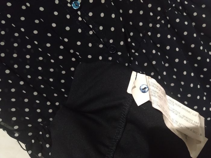 Robe légère à pois bleue L - photo numéro 5