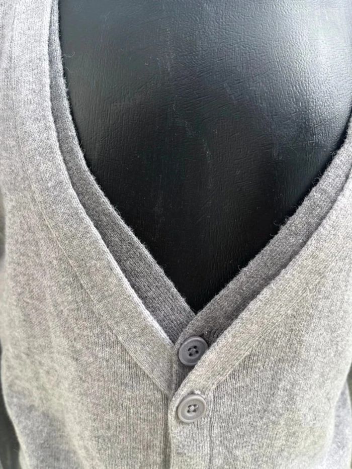 Gilet gris Okaidi taille 8 ans - photo numéro 4