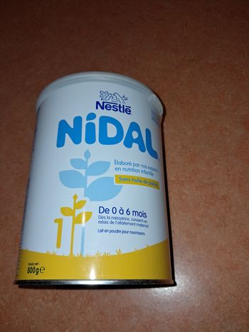 Lait bébé nidal 1er âge neuf 