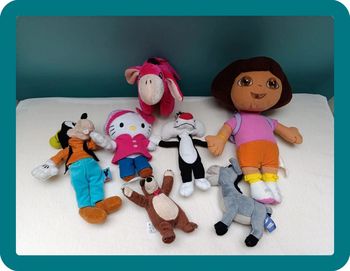 Lot 10 petites peluches