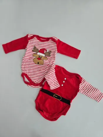 Lot de 2 bodies manches longues Noel