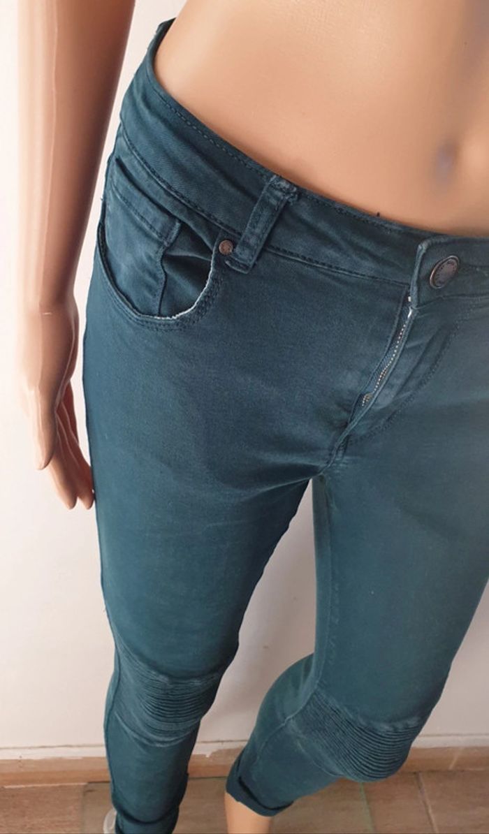 💜 Jean motard skinny Nina Carter taille L 40 #emyfleury_40femme - photo numéro 2