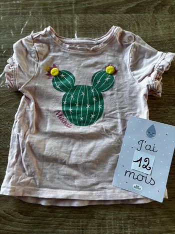 Tee shirt Minnie cactus DISNEY t.12m