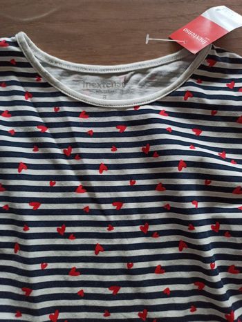 Robe marinière coeur neuve