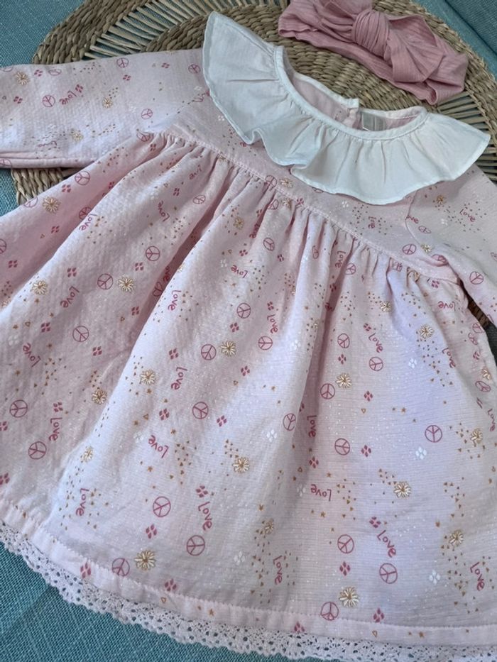 Robe et bandeau taille 3 mois - photo numéro 2