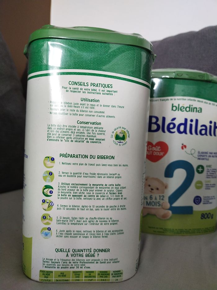 Lait en poudre blédilait/blédina - photo numéro 4