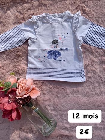 T-shirt 🎀 12 mois