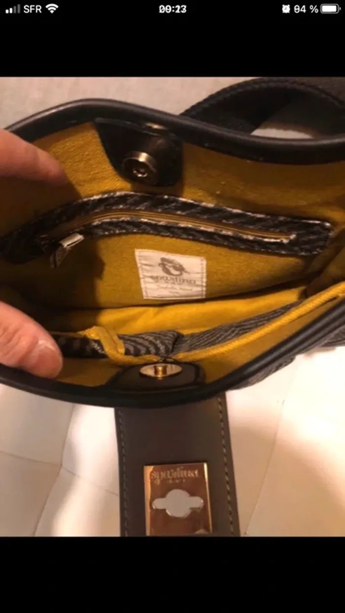 Sac bandoulière noir - photo numéro 5