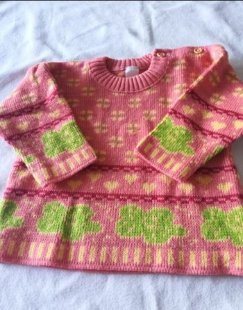 Pull col rond fille 6 mois