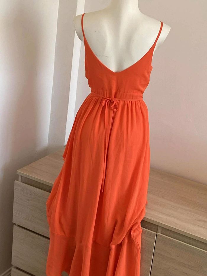 Robe débardeur cache-coeur/porte-feuille col V à volants XS 34 Smash - photo numéro 4