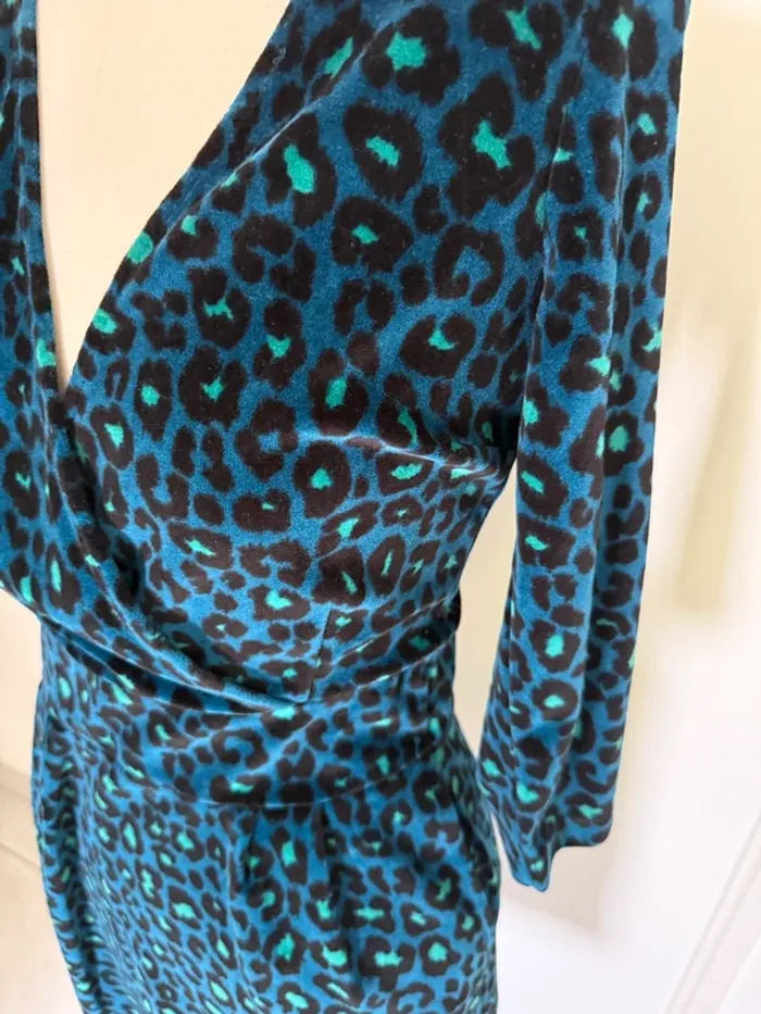 Robe en velours léopard King Louie Taille S - photo numéro 4