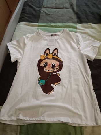 Lot 2 tee-shirt labubu