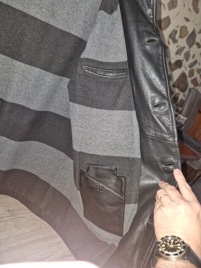 Veste cuir homme Éden Park - photo numéro 5