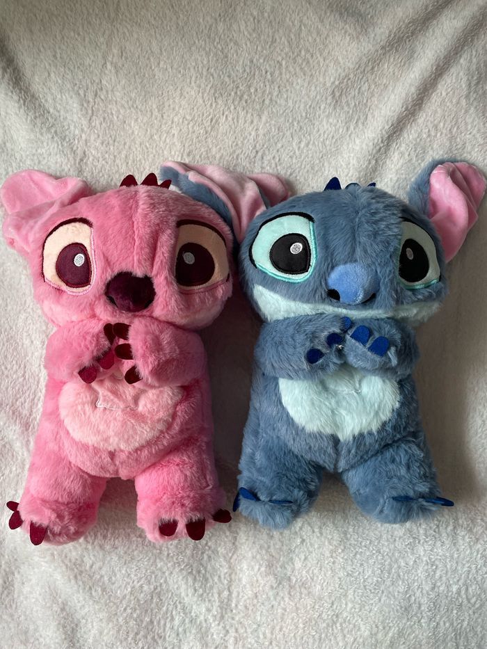 Peluche lumineuse Disney Stitch/Angel qui respire 🩷🩵 - photo numéro 10
