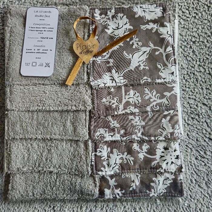 Lingettes lavables 12x12 cm