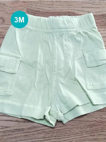 Short vert pomme Petit Kimbaloo 3 mois