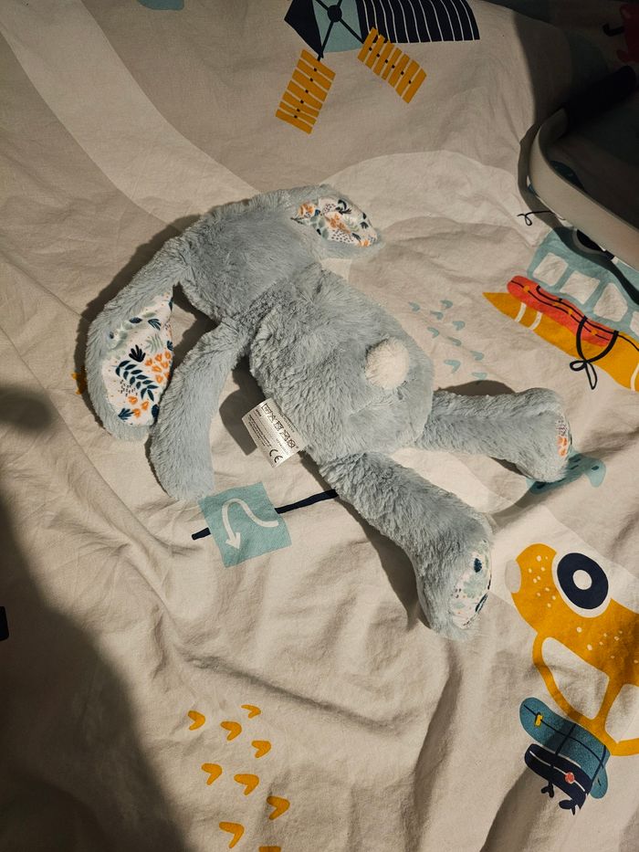 Peluche lapin bleu - photo numéro 4