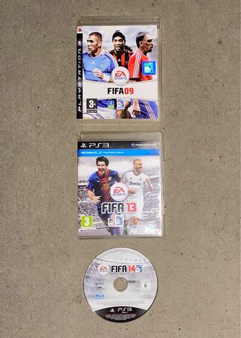 Lot X3 Jeu PS3 FIFA 09 + 13 + 14