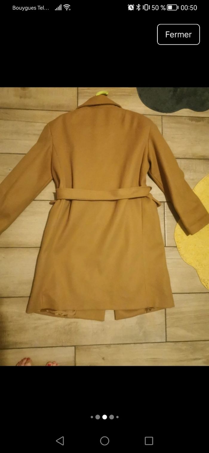 Manteau beige camel - photo numéro 5