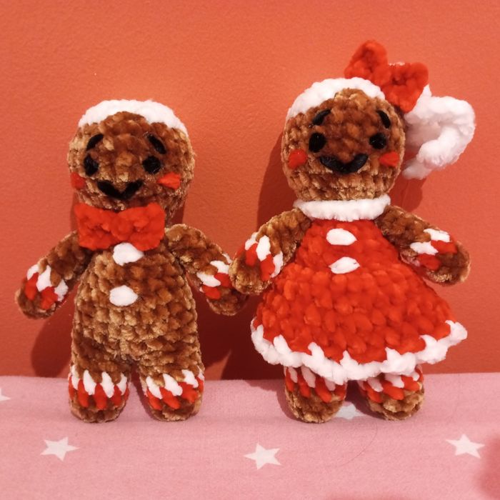 Noël : Monsieur et Madame pain d'épices au crochet