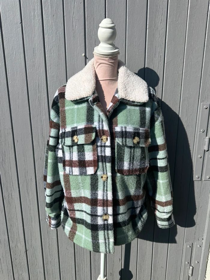 Veste à carreaux Jennyfer