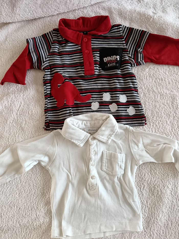 Lot tee-shirt manches longues 6 mois - photo numéro 3