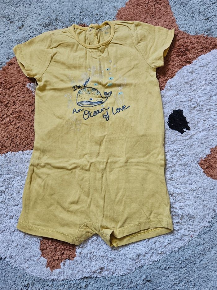 Combishort/barboteuse baleine - 18mois