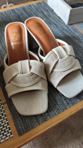Mules  talons carrés