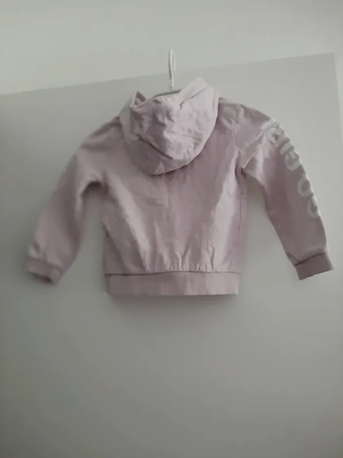 Gilet zippé à capuche Minnie Disney 4 ans rose pâle - photo numéro 2