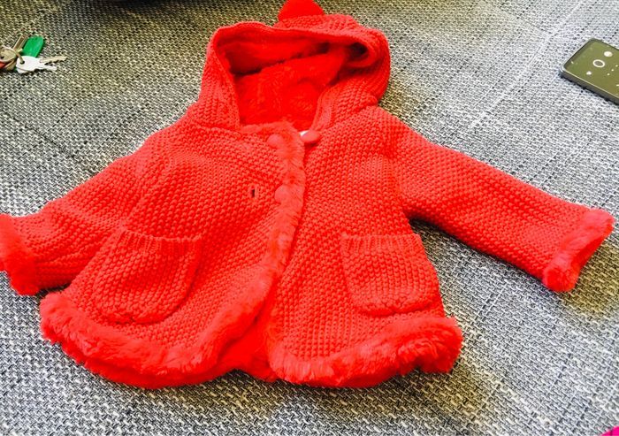 Veste capuche pour Bébé fille - 2-4 mois (65 cm) - photo numéro 4
