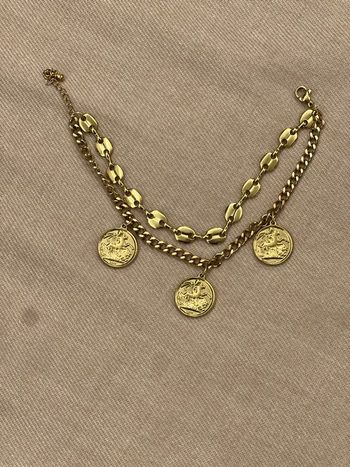 Bracelet femme doré acier inoxydable 