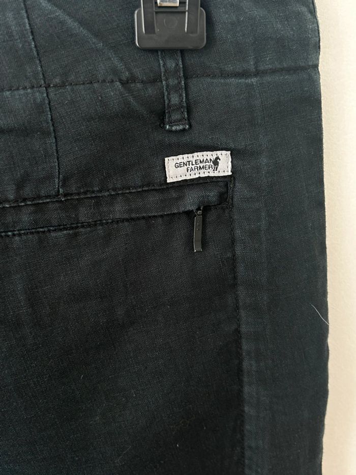 Pantalon en coton bleu marine été - gentleman Farmer - taille 38 - photo numéro 6