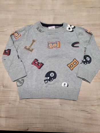 Pull gris TAO 2 ans