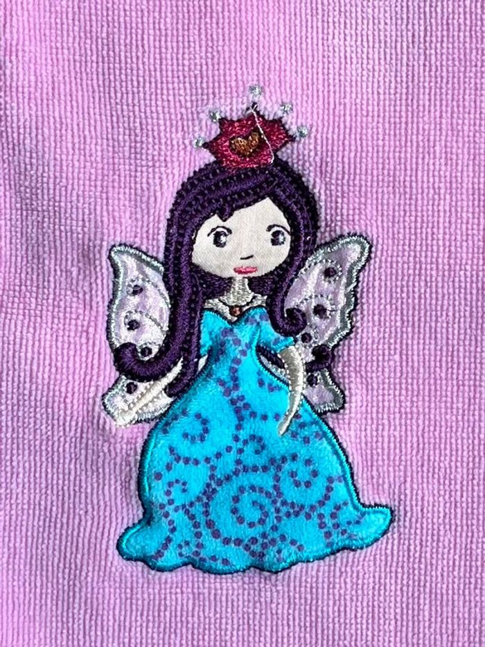 Peignoir en éponge Carré Blanc T-6 ans - photo numéro 3